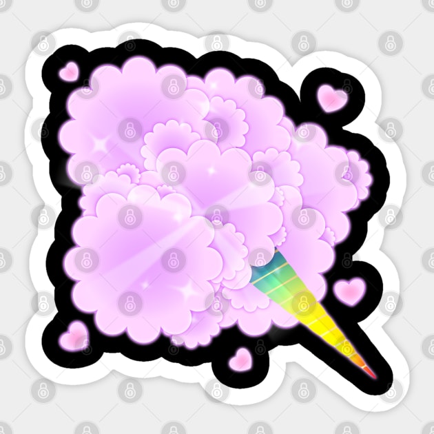 Cotton Candy Lover Sticker by DanielLiamGill